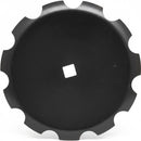 Disc Blade - 24" x 1/4", Notched, 1" Square x 1-1/8" Square Axle - Quality Farm Supply