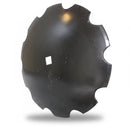Disc Blade - 22" x 1/4", Notched, 1-1/8" Square x 1-1/4" Square Axle - Quality Farm Supply