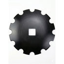Disc Blade - 22" x 1/4", Notched, 1-1/8" Square Axle - Quality Farm Supply