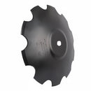 24 INCH X 1/4 INCH NOTCHED CRIMP CENTER BLADE WITH 1-1/2 INCH SQUARE AXLE - Quality Farm Supply