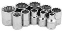 10 PC. 3/8 IN. DR. 12PT SAE SOCKET SET
