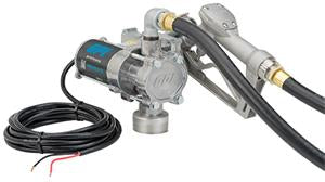 12 VOLT EZ-8 FUEL TRANSFER PUMP WITH HOSE AND MANUAL NOZZLE - 8 GPM