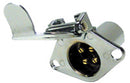 4 WAY ROUND VEHICLE SIDE FEMALE TRAILER WIRING PLUG