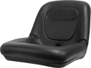 Seat for Mowers, Construction Equipment, Industrial, & Turf Applications - Low-Back, Blow Molded, Black - Quality Farm Supply