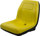 Black Talon Pan Seat - Ultra-High Back, Yellow - Quality Farm Supply