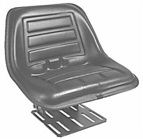 COMPACT TRACTOR SEAT WITH SUSPENSION - BLACK VINYL, WHILE SUPPLIES LAST