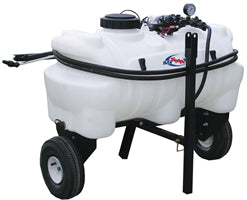 AgSmart Compact Trailer Sprayer - 25 Gallon, 2.2 GPM Pump, 2 Nozzle Boom