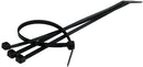 7-1/2 INCH BLACK ZIP TIE WITH 18 LB. RATING - 50/BAG
