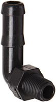 1/4" X 1/2 HOSE BARB 90 DEG