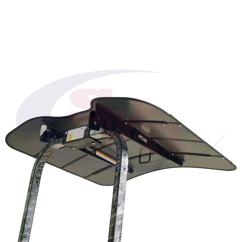 Sun-Smart Tractor & Mower Sun Shade Canopy - ROPS Mount - 44" x 44" - Gray - Quality Farm Supply