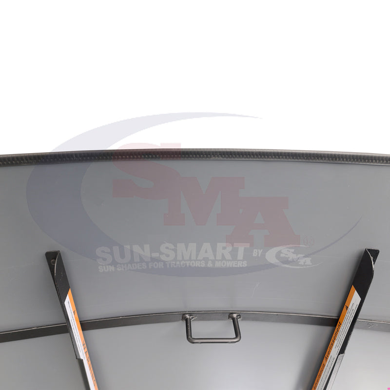 Sun-Smart Tractor & Mower Sun Shade Canopy - ROPS Mount - 48" x  52" - Gray - Quality Farm Supply