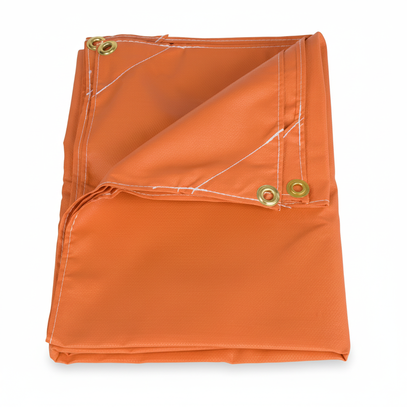 Sun-Smart ROPS Tractor Umbrella Replacement Cover, 54" 10 oz. Duck Canvas - Orange