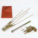 Sun-Smart Deluxe Tractor Umbrella Kit - ROPS Mount, Red - Quality Farm Supply