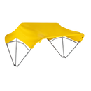 Sun-Smart Tractor Canopy - 3-Bow, 40", Yellow, Axle Mounting Brackets - Quality Farm Supply