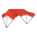 Sun-Smart Tractor Canopy - 3-Bow, 48", Red, Axle Mounting Brackets - Quality Farm Supply