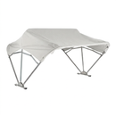 Sun-Smart Tractor Canopy - 3-Bow, 40", White, Fender Mounting Brackets - Quality Farm Supply