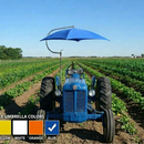 Sun-Smart Deluxe Tractor Umbrella Kit - Standard Mount, Blue - Quality Farm Supply