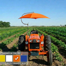 Sun-Smart Deluxe Tractor Umbrella Kit - Standard Mount, Orange - Quality Farm Supply
