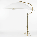 Sun-Smart Deluxe Tractor Umbrella Kit - Standard Mount, White - Quality Farm Supply
