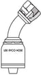 BSPP FEMALE 45 DEGREE BEND WITH 3/4 INCH THREAD FOR 3/4 INCH HOSE