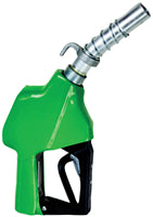 AUTO-SHUTOFF UNLEADED NOZZLE WITH GREEN COVER - 3/4 NPT