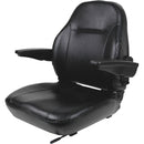 Black Talon Premium High-Back Steel Tractor Seat - Black, 440002BK - Quality Farm Supply