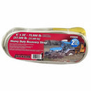 6" X 30' SUPER HEAVY DUTY RECOVERY STRAP WITH CARRY BAG - 75,000 Lb CAPACITY - Quality Farm Supply
