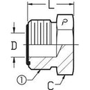 3/8 MALE OFS - PLUG - STEEL