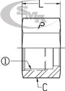 1/2 OFS - TUBE NUT - STEEL