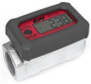 1" IN-LINE DIGITAL FUEL METER - ALUMINUM BODY / RUBBER BUMPER - 3 TO 30 GPM