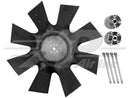 Fan Clutch Elimination Kit - Heavy-Duty 8 Blade Fan for Case IH & Ford/New Holland - Quality Farm Supply