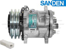 OE Sanden Compressor SD5H11 - 125mm, 2 Groove Clutch, 12V fo - Quality Farm Supply