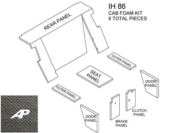 86 Series Cab Kit - Black for International - Quality Farm Supply