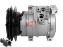 10S15C Compressor With 1 Groove 5/8" Clutch, 24 Volt for Komatsu & Hitachi - Quality Farm Supply