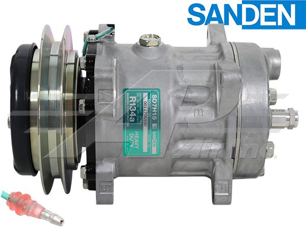 OE Sanden Compressor SD7H15 -5 3/4" Single Groove Clutch, 24 - Quality Farm Supply