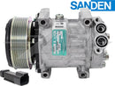 OE Sanden Compressor SD7H15 - 120mm, 8 Groove Clutch 24V - Quality Farm Supply