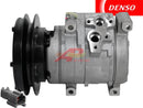 Original Denso 10S15C Compressor With 1 Groove 5/8" Clutch, 24 Volt for Komatsu & Hitachi - Quality Farm Supply