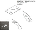 Massey Ferguson Lower Cab Kit With Headliner - Black for Massey Ferguson - Quality Farm Supply