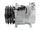 V5 Compressor - Ear Mount, 2 Groove, Vertical Tube O-Ring, 24 Volt for Komatsu - Quality Farm Supply