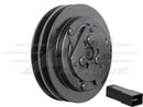 Sanden Clutch - 140Mm, 2 Groove, Keyed Shaft, 12V for Massey Ferguson & Agco/Allis - Quality Farm Supply