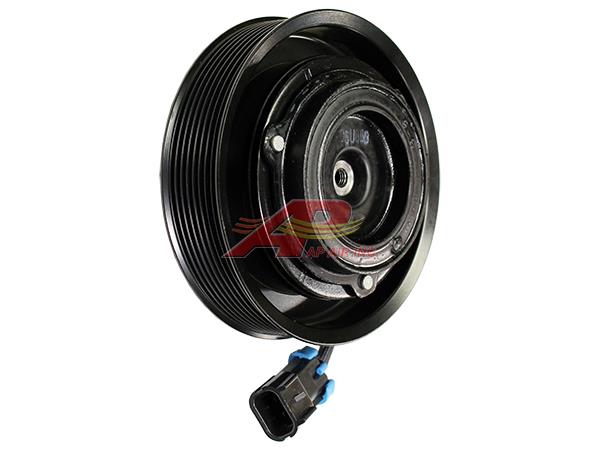 Denso 10Sre18C Clutch With Hub, Pulley, Coil And Dust Cover - Rubber Style Hub for John Deere - Quality Farm Supply