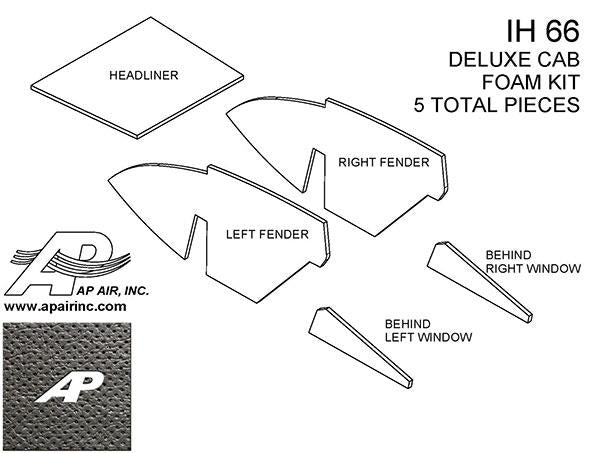 66 Series Deluxe Cab Kit - Black for International - Quality Farm Supply