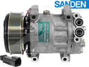 OEMSanden Compressor SD7H15 - 120Mm, 8 Groove Clutch, 12V for JCB - Quality Farm Supply