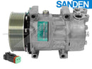 Sanden SD7H15, 4.69" 10 Groove Clutch, 24V, Ye Head for Terex 15504811 - Quality Farm Supply