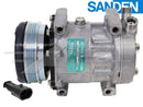 OE Sanden Compressor SD7H15 - 112mm, 4 Groove Clutch 12V - Quality Farm Supply