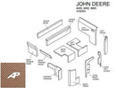 Lower Cab Kit - Brindle Brown for John Deere - Quality Farm Supply
