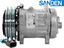 OEMSanden Compressor SD7H15Hd - 132Mm, 2 Groove Heavy-Duty Clutch 12V for Ford/New Holland - Quality Farm Supply