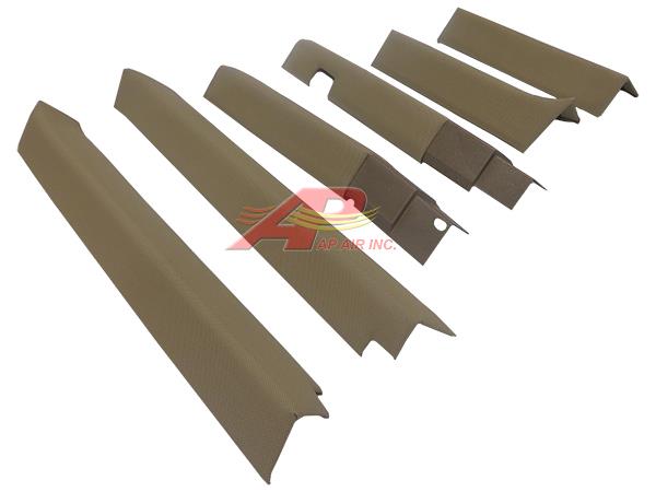 Post Kit, Upholstered & Formed - Sailcloth Tan for John Deere AL78936 - Quality Farm Supply