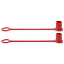 1/2" DUST CAP - RED RUBBER - 2 PACK - Quality Farm Supply