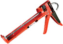 RATCHETING CAULK GUN WITH CUTTER